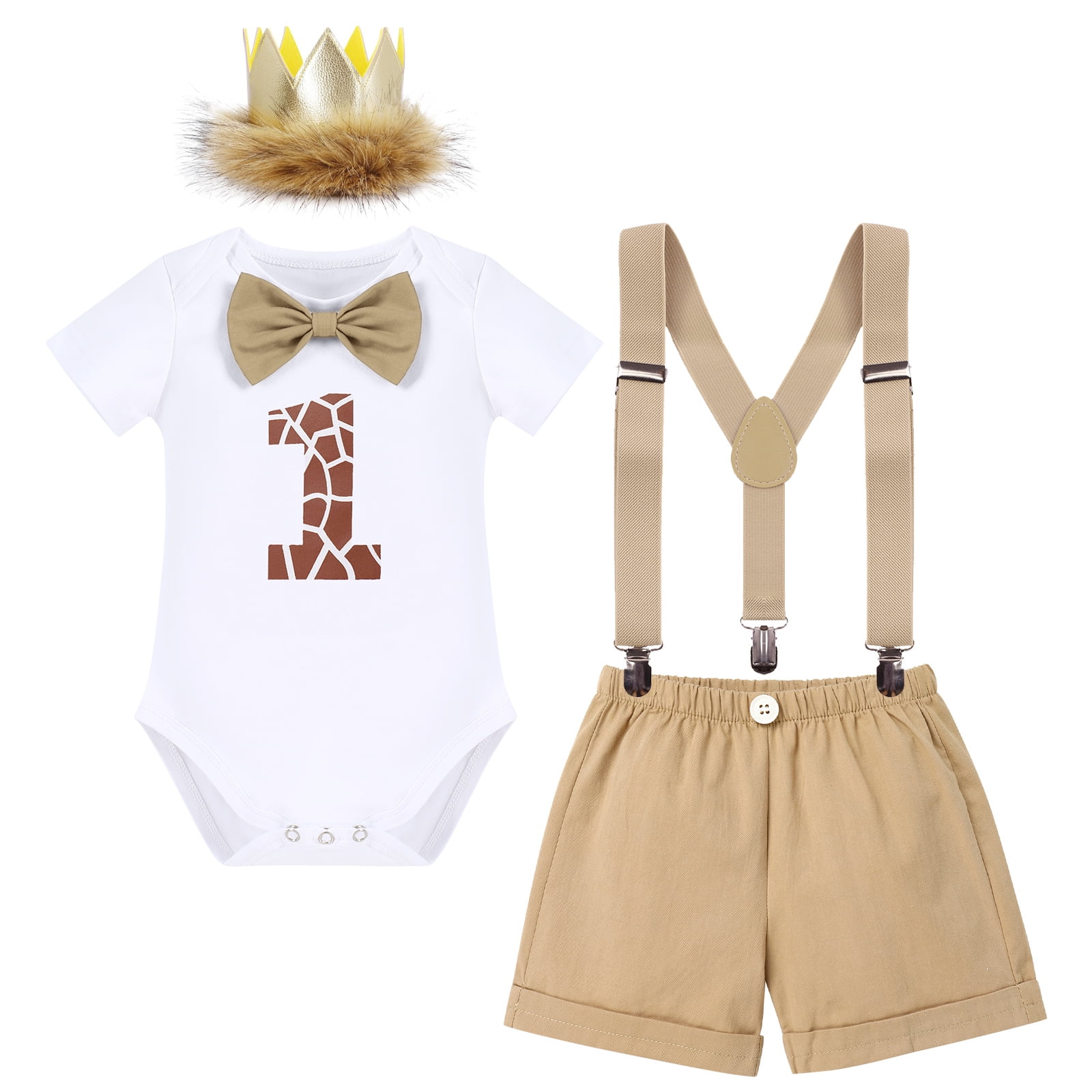 Baby Grow Slogan Novelty Body Suit Baby Bow Tie And Shirt Costume Fancy Dress 