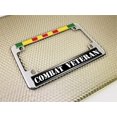 thumbnail image 4 of Motorcycle Metal License Plate Frame with Vietnam Combat Veteran Design, 4 of 7