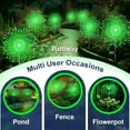 thumbnail image 5 of Solar Garden Lights Outdoor, 2 Pack 120 LED Twinkling Firework Lights Decorative with 2 Modes, Outdoor Waterproof Solar Starburst Light for Outside Yard Pathway Garden Decor, Green, 5 of 11