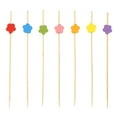 thumbnail image 6 of 100Pcs Picnic Party Supplies Toothpick Skewer Salad Vegetable Sticks Cupcake Fruit Fork Fruit Sticks Handmade Toothpicks Bamboo Picks Food Fruit Cocktail Decor 7, 6 of 8