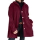 thumbnail image 2 of Chaqueta Informal de Holgada con Capucha y Larga para Mujer, Otoño e Invierno Vino Tinto XL, 2 of 6