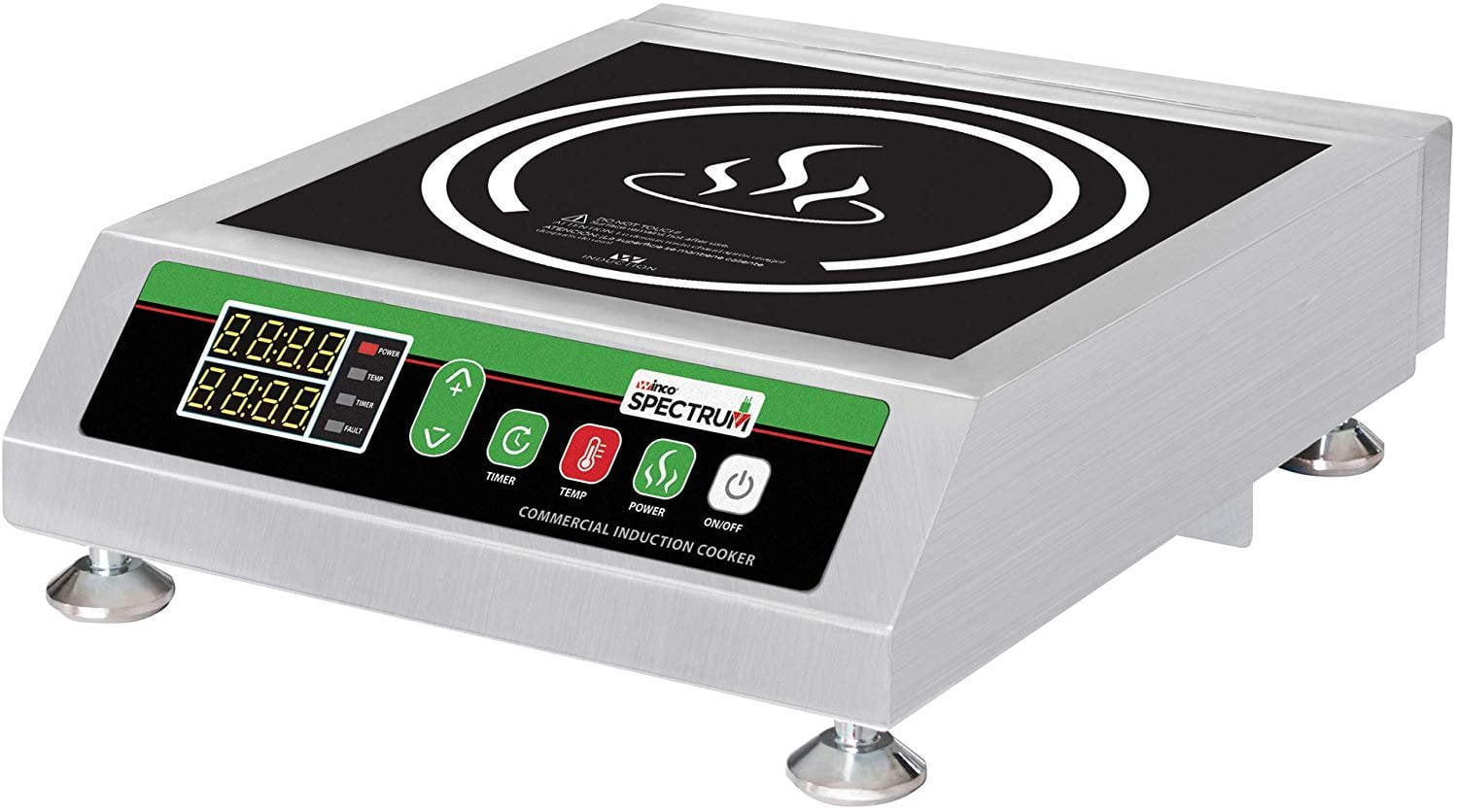 Winco EICS18 Commercial Electric Countertop Induction Cooker 120 Volt