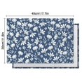 thumbnail image 5 of Colorful Garden Floral Table Mats, Set of 6 Heat Resistant Wrinkle Free Flax Placemats with Butterfly Peony Bee Pattern for Rustic Spring Summer Dining Decor, 5 of 5