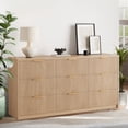 thumbnail image 1 of Commode de Rangement Cannelée Rétro Mi-Siècle, Grande Unité en Bois à 8-9 Tiroirs Convenant comme Armoire de Chevet et Meuble d'Organisation de Couloir, 1 of 8