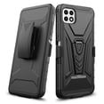 thumbnail image 4 of Compatible for Boost Celero 5G Case with Holster Belt Clip Hybrid Shockproof Protective Phone Cover with Kickstand - Black, 4 of 7