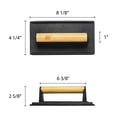 thumbnail image 4 of Thunder Group Steak Weight with Wood Handle, 4-1/8 by 8-1/4-Inch, Cast Iron, 4 of 4