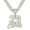 Silver-24inch, variant on Hip Hop Cuban Chains Number 23&Letters Pendant Necklace With 13mm Miami Cuban Chain Iced Out Bling HipHop Necklaces Fashion Jewelry