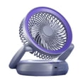 thumbnail image 2 of EGNMCR Fan, Ceiling Fan, Desk Fan, Portable Fan Multifunctional Night Light Folding Fan Desktop Air Circulator For Home Dorm Or Office Desktop Or Wall Mounted Portable Portable Misting Fan, 2 of 6