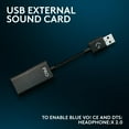 thumbnail image 6 of Logitech G Pro X SE Wired Gaming Headset: Blue VO!CE Detachable Boom Mic, DTS 7.1, 50 mm Drivers, USB/3.5mm Aux, USB DAC Included, for PC, Xbox, PS5, PS4 - Black, 6 of 9