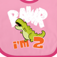 thumbnail image 4 of Inktastic RAWR I'm 2 Baby Tyranosaurus Rex Boys or Girls Baby Bib, 4 of 4