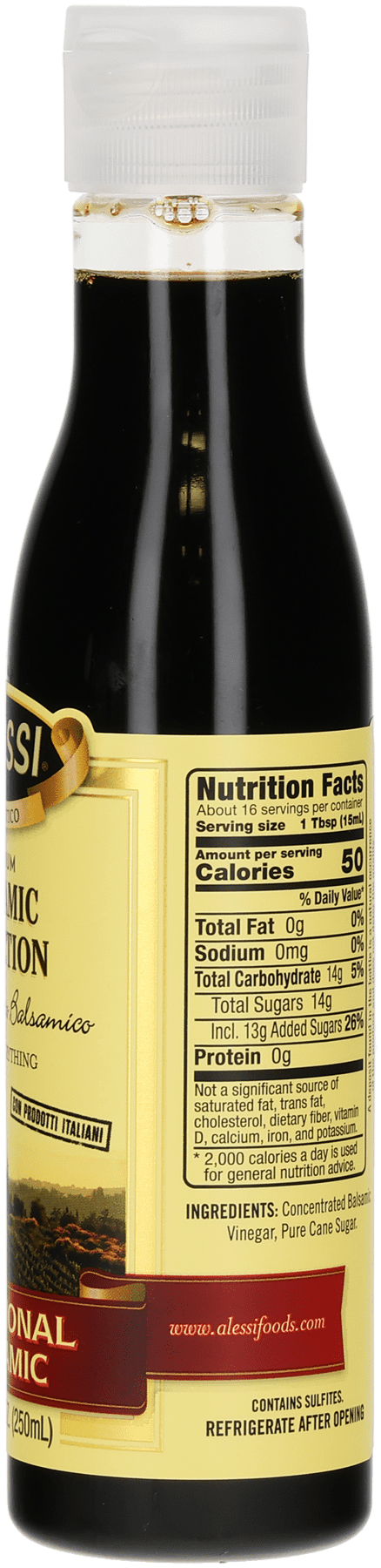 (2 pack) Alessi Premium Balsamic Vinegar Reduction, Traditional Balsamic, 8.5 fl oz