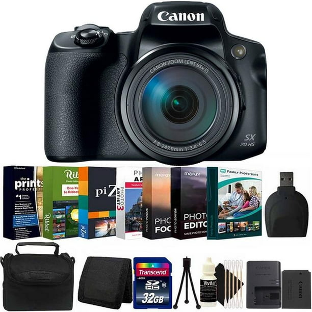 Canon Powershot SX70 HS 20.3MP Digital Camera with Photo Editing