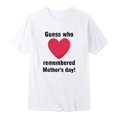 thumbnail image 4 of Mens Graphic T-Shirts Mother Day Breathable Refreshing Loose Fit Festive Short Sleeved Crew Neck White Workout Tops Sizes XL, 4 of 4