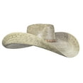 thumbnail image 2 of 2 pack Oversized Dark and Natural Cowboy Wide Brim Straw Hat | Sombrero de Palma Grande Obscuro y Natural - MexART, 2 of 9