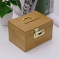 thumbnail image 2 of Caja fuerte de madera con cerradura de combinación de 15 x 9,5 x 9,5 cm, 2 of 2
