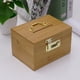 thumbnail image 2 of Caja fuerte de madera con cerradura de combinación de 15 x 9,5 x 9,5 cm, 2 of 2