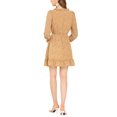thumbnail image 3 of Allegra K Women's Ruffle Neck Cuff Hem Button Front Puff Sleeve Floral Dress, 3 of 6