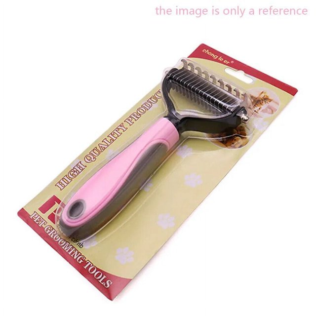 Pets Fur Knot Cutter Dog Grooming Shedding Tools Pet Cat Hair Removal Comb Brush Double sided Pet Products Suppliers ShopWise Round