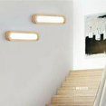 thumbnail image 3 of Aplique de pared de madera de 45 cm, lámparas de pared LED, iluminación interior, lámpara de pared de madera, lámpara de luz cálida para dormitorio, sala de estar, oficina, pasillo, 3 of 5