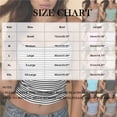 thumbnail image 4 of Women's Camisole Tops Adjustable Spaghetti Strap Striped Tanks Slim Fitted Basic Crop Cami Tee Shirt (S, Blue), 4 of 8