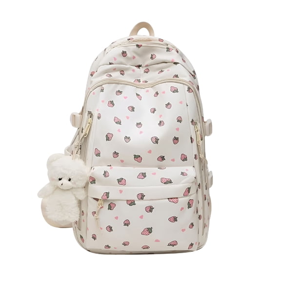 AOMRCOL 2026 New Strawberry Backpack Adorable Daypack for Teens and Mini Backpack for School, Travel, and Casual Outings for Daily Use, Shopping, Hanging Out, Outdoor Activities