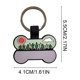 thumbnail image 3 of Placas de identificación personalizadas para mascotas: placas de identificación silenciosas de silicona ligera con grabado permanente para collar., 3 of 6