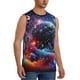 thumbnail image 2 of Balery Outer Space Floating Numbers And Letters Camisetas sin mangas para hombre, absorbe la humedad y protege contra el mal olor.-Large, 2 of 7