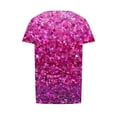 thumbnail image 6 of Youyipin Women's Clothing Summer Tops Glitter Glam Sequin Top Loose Sleeves Sparkly Shimmer Party Bridesmaid Sequined Tunic Top Spring Tops For Women, 6 of 6