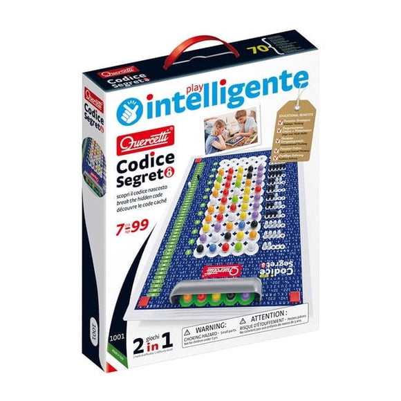 Quercetti QRC1001 Ensemble de Jouets Code Secret pour Grade 2 Plus, Multicolore
