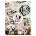 thumbnail image 4 of nqOlkjepod Vintage Rooster Cloth Napkins Set of 4 Reusable Dinner Napkins, Watercolor Pastoral Animals White Cocktail Napkin Washable Table Napkins for Wedding/Holiday Party/Baby Shower 20"x20", 4 of 8