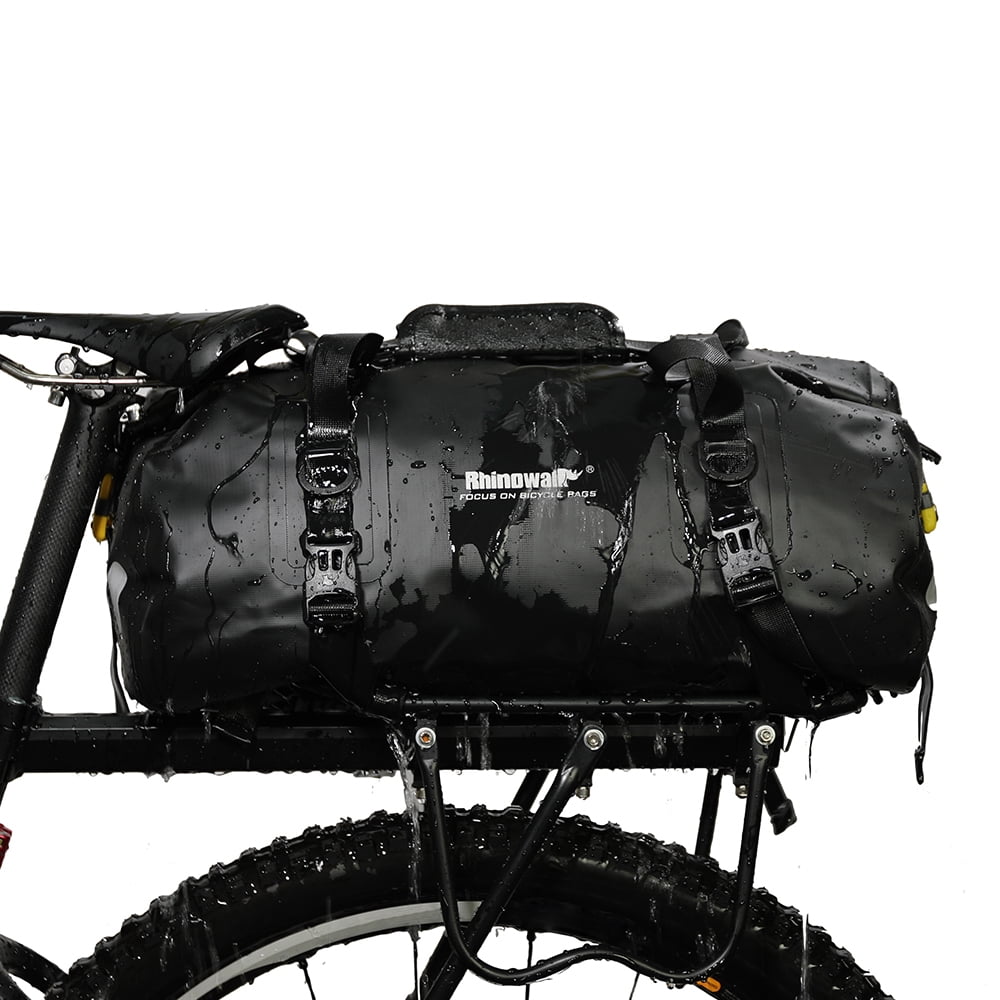 Rhinowalk 20l Waterproof Duffel Bag Multifunctional Cycling Bicycle Rear Seat Trunk Bag Bike Rack Pannier Bag Outdoor Camping Boating Kayaking Traveli