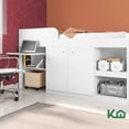 thumbnail image 4 of Cama Individual KingsHouse Escritorio Cajones Litera Base Blanco, 4 of 8
