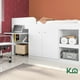 thumbnail image 4 of Cama Individual KingsHouse Escritorio Cajones Litera Base Blanco, 4 of 8