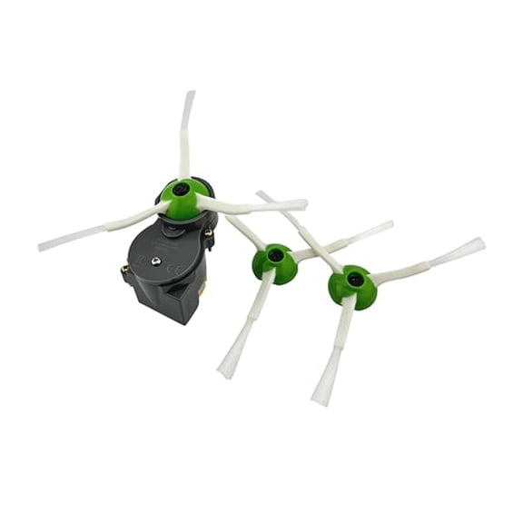 Roomba Side Brush Motor & Brushes - Replacement Motor Unit for i7 j7 i3 i5 e5 Series - 3x Side Brushes Included