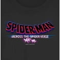 thumbnail image 2 of Junior's Spider-Man: Across the Spider-Verse Movie Logo Graphic Tee Black Large, 2 of 3