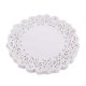 thumbnail image 1 of Xiao Hua 300 hojas de papel absorbente de aceite para frituras, desechables, de 6,49 pulgadas, con encaje blanco, para hornear bocadillos, pizzas y postres (blanco), 1 of 5