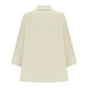 thumbnail image 4 of Vestidos Casuales Para Mujer, Blusas De Mujer De Moda Moda de verano para mujer, cuello en V, manga tres cuartos, color liso, 4 of 8