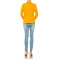 thumbnail image 3 of Women's Casual Solid Office Work Wear Long Sleeve Fitted Open Front Blazer Jacket, 3 of 7