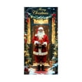 thumbnail image 2 of 35 x 72 Inch Christmas Door Cover – Santa Claus Door Curtain for Front or Indoor Use – Polyester Holiday Door Banner for Wall or Party Decoration, 2 of 4