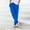 Blue, variant on Baqcunre Linen Pants Women,Women's Elastic Drawstring Waist Loose Wide Leg Solid Pants With Pockets,Womens Fashion,Pants For Women,Women'S Pants,Womens Clothes,Blue,L