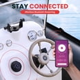 thumbnail image 3 of Pyle Marine Bluetooth Receiver Speaker Kit - Waterproof Audio Entertainment System Set w/Dual 6.5" Boat Speakers, Wireless BT Controller, Compact Handheld Broadcasting Microphone Black, 3 of 7