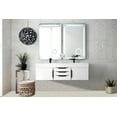 thumbnail image 2 of James Martin Vanities 983-V59d-W-B-Gw Columbia 60" Wall Mounted Double Basin Vanity Set -, 2 of 6