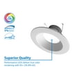 thumbnail image 5 of NICOR DLR566121203KWHBF DLR56(v6) 5/6-inch White 1200 Lumen 3000K Recessed LED Downlight with Baffle, 5 of 9