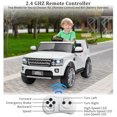 thumbnail image 3 of Historyli Vehículo de 12 V para niños pequeños y Grandes | Juguete eléctrico 2 en 1 controlado por Padres con suspensión de Resorte,3 velocidades,Luces LED,música,Blanco, 3 of 9