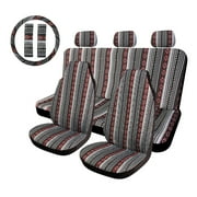 Copap Car Seat Covers Boho Ethnic Tribal Woven Covers Universal Fit for Cars