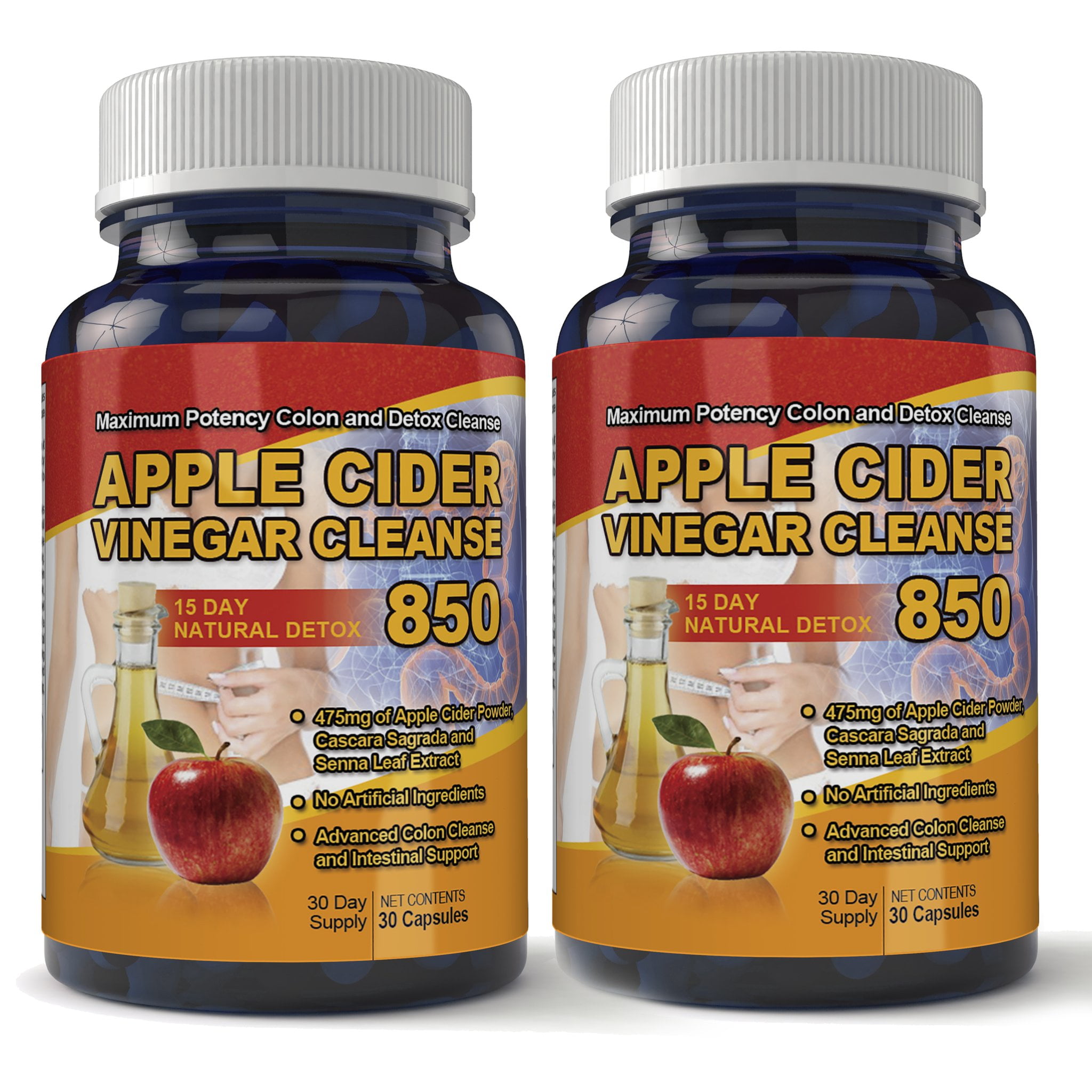 Totally Products  Apple Cider Vinegar Cleanse (2 bottles x 30 Capsules)