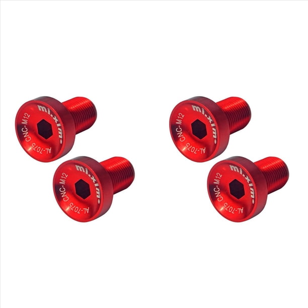 Xim 4 Uds., Soporte Inferior de Bicicleta, Tornillo de Juego de Bielas , Juego Bielas Bicicleta de Carretera , FijacióN de Brazo de Manivela, Tornillos de Bicicleta Rojo