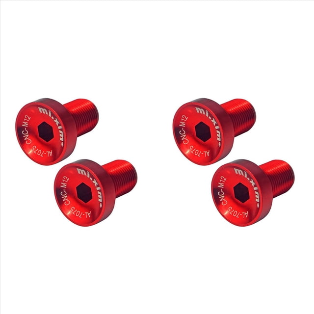 Xim 4 Uds., Soporte Inferior de Bicicleta, Tornillo de Juego de Bielas , Juego Bielas Bicicleta de Carretera , FijacióN de Brazo de Manivela, Tornillos de Bicicleta Rojo