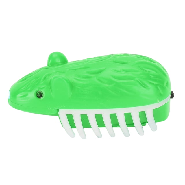 Juguete interactivo divertido de ratón para gatos con luz LED para que jueguen a cazar. Verde.
