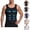 Black, variant on HAJWOH Men's Body Shaper Slimming Shirt Tummy Vest Thermal Compression Base Layer Slim Muscle Tank Top Shapewear